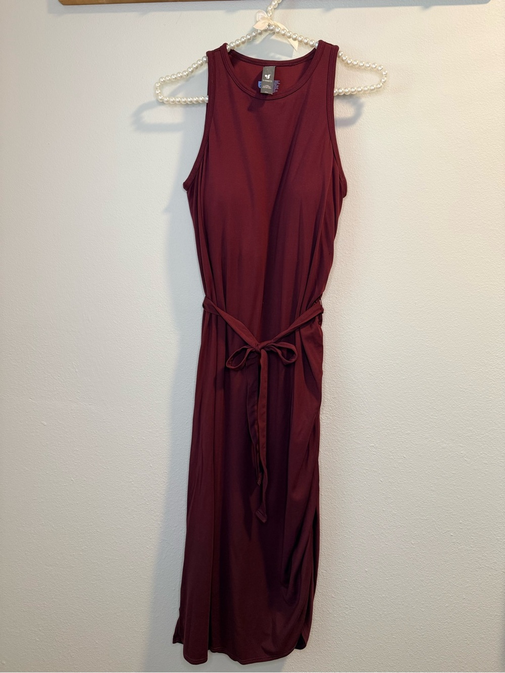 Shebird Rachel Midi Bra Dress in Dark Cherry Size 2 Small